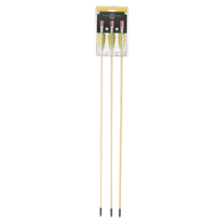 EK Archery 'Natural Feather' Wooden Arrows 28" - 3 Pack