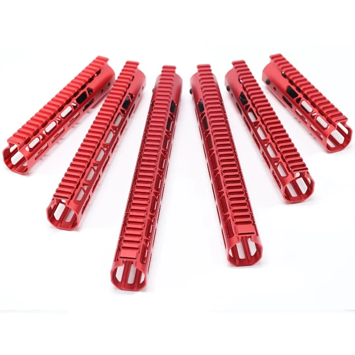 Red Ultralight M-Lok Free Float Handguard 7 Inch 1 Red Ultralight M-Lok Free Float Handguard 7 Inch