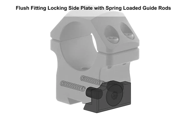 UTG PRO 1"/2PCs Medium Profile P.O.I Dovetail Rings 6 UTG PRO 1"/2PCs Medium Profile P.O.I Dovetail Rings - Image 6