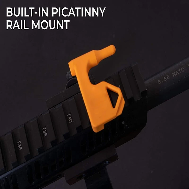 Rifleworks Chamber Safety Flag With Built-in Flat Tool And Sliding Picatinny Mount PK Of 2 1 Rifleworks Chamber Safety Flag With Built-in Flat Tool And Sliding Picatinny Mount PK Of 2