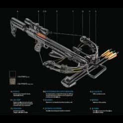 EK Archery Accelerator 370+ Compound Crossbow - 185lbs - Folium Camo -Hunter Zone Shop cr 079mp3