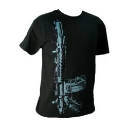 Yankee Hill Machine Black Vertical Rifle T-Shirt - Large