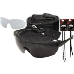 Edge Tactical Overlord 2 Lens Kit: Polarized Smoke And Clear Vapor Shield Lens