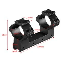 Rifleworks 1PC High Profile Airgun Mount W/Stop Pin, 30mm Dia, Top Rail -Hunter Zone Shop m1444